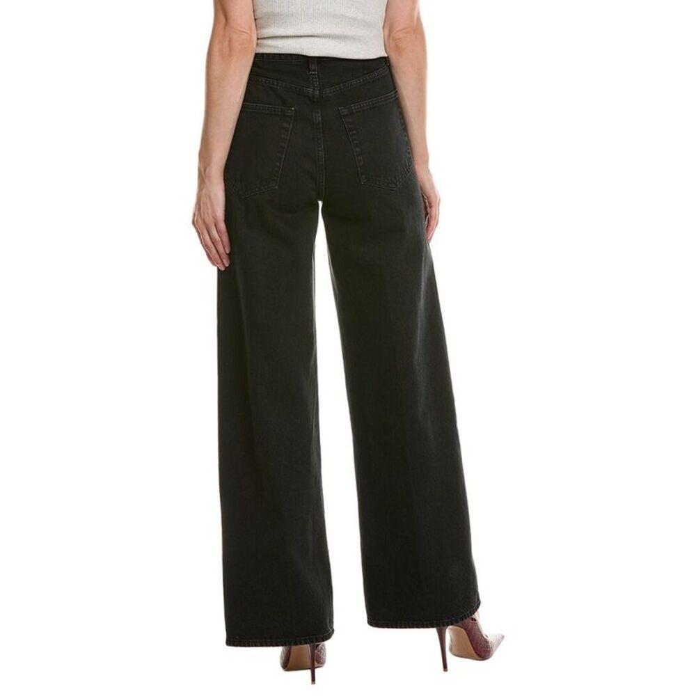 Frame Denim Womens Frame The Collegiate Astral Wide Leg Jean, Black - Picture 2 of 3
